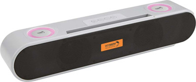ULTADOR Pure Soundbar Speaker v5.0 with USB,SD card Slot,Aux Playback Time 12hrs 20 W Bluetooth Soundbar(Grey, 2.0 Channel)