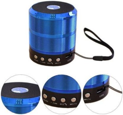 blutap WS-887 Bluetooth Speaker Music Splash Proof Stereo Sound-Blue 5 W Bluetooth 10 W Bluetooth Party Speaker(Blue, 3.1 Channel)