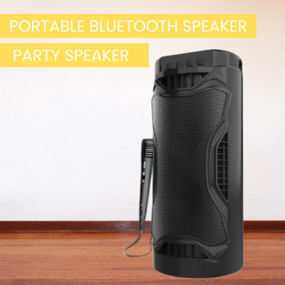 GUGGU Bubble (PORTABLE BLUETOOTH PARTY SPEAKER)With Karaoke Mic High Quality SoundR78 30 W Bluetooth Party Speaker(Black, 4.1 Channel)