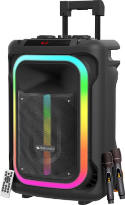 ZEBRONICS Buddy 300, Karaoke Function,Upto 7h Backup, RGB LED Lights 220 W Bluetooth Party Speaker(Black, Stereo Channel)