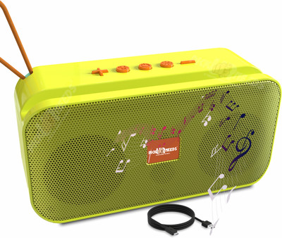 Pick Ur Needs COMPACT10W Portable Wireless Mini Bluetooth Speaker 1200mAh Battery 10 W Bluetooth Party Speaker(Yellow, 5.0 Channel)