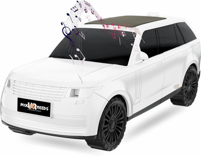 Pick Ur Needs Car Style Wireless Bluetooth Speaker with Rechargeable 1200mAh Battery 5 W Bluetooth Party Speaker(White, 5.0 Channel)