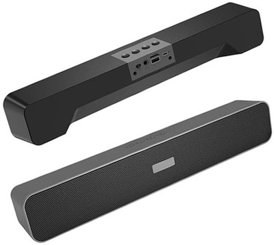 ENMORA Black E-91 Soundbar Wireless Bluetooth Speaker Bluetooth Soundbar FYT3 56 W Bluetooth Party Speaker(Black, 2.1 Channel)
