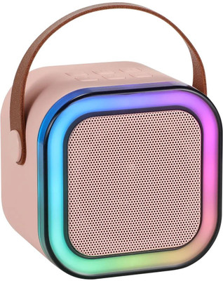 RHONNIUM Mini Karaoke Machine with Microphone-Pink 10 W Bluetooth Party Speaker(Pink, Stereo Channel)