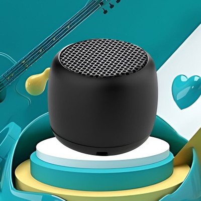 TECHEL Coin Speaker Mini Bluetooth Sound dxc16 56 W Bluetooth Party Speaker(Black, 2.1 Channel)