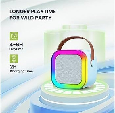 SIACART KARAOKE K12 5.6 W Bluetooth Party Speaker(K12 Speaker Machine Bluetooth-Compatible Wireless, 5.1 Channel)