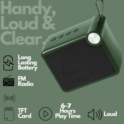 POZUB Portable Laptop/Desktop Speaker Dynamic Sound Wireless Speaker+Carry Bag 10 W Bluetooth Party Speaker(Green, 4.1 Channel)