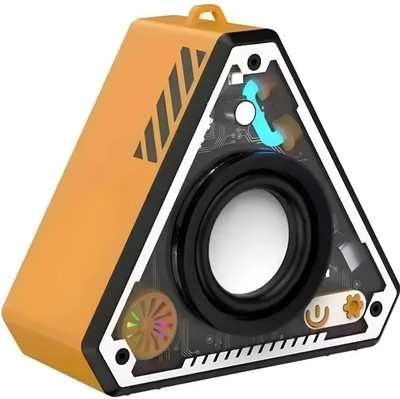 COREGENIX V2 SUPER Mech Compact Bluetooth Speaker, 5Hrs Playtime with LED Light Display 5 W Bluetooth Party Speaker(Orange, Stereo Channel)
