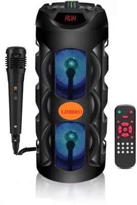 LIMBRO party speaker with mic 40 W Bluetooth Party Speaker(Black, 2.0 Channel)