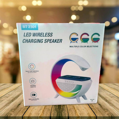 TECHEL g shape Speaker RGB Colour Light Google xza21 56 W Bluetooth Party Speaker(Multicolor, 2.1 Channel)