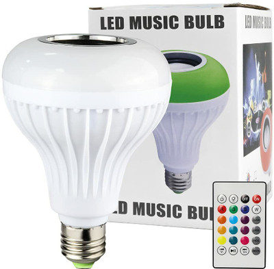 WunderVoX Smart Bluetooth Speaker LED Music Light Bulb Lamp with Remote Control -D3 Smart Bulb