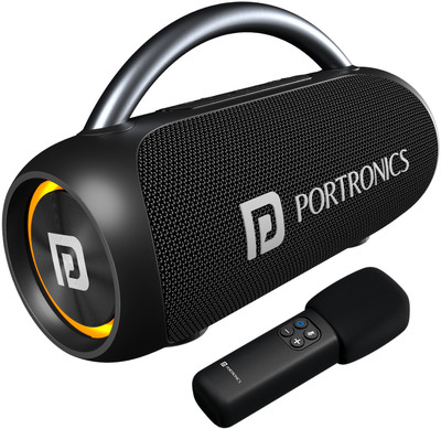 Portronics Radiant 2 30W Bluetooth Speaker With Wireless Karaoke Mic,6 Hr Playtime,HD Sound 30 W Bluetooth Party Speaker(Black, Stereo Channel) deal from flipkart