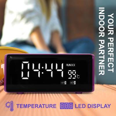 Runixx wireless outdoor Speaker With Clock and Temperature on Display 15 W Bluetooth Party Speaker