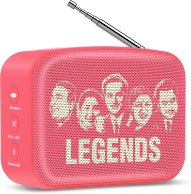 SAREGAMA Carvaan Mini Pop Hindi Music Player with 401 Pre-loaded Retro Songs 5 W Bluetooth Home Audio Speaker(Coral Pink, Stereo Channel)