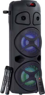 ZEBRONICS Zeb-451 MOVING MONSTER 2X8L TWS, Dual Wireless MIC, Karaoke & Recording Function 48 W Bluetooth Party Speaker(Black, Mono Channel)