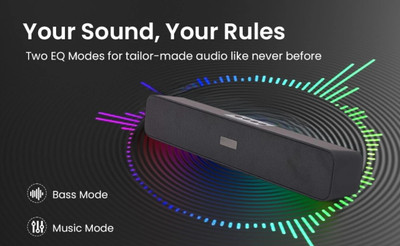 Neuton pro SOUND PLUS (PORTABLE HOME TV) Dynamic Thunder Soundbar 20 W Bluetooth Party Speaker(Black, 5.0 Channel)