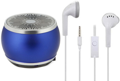 SSVOCATIONPOINT Combo Pack A+ Sound Mini Speaker SD Card Support With A1 Sound Earphone 1.2M with Google Assistant Smart Speaker(Multicolor)