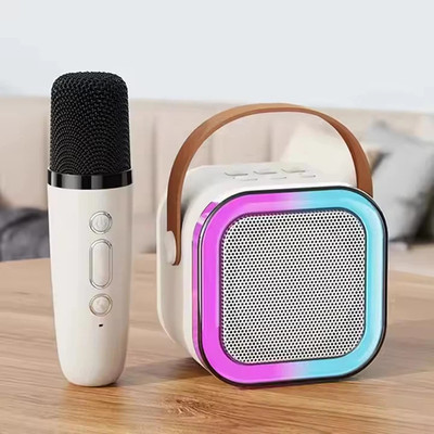 WIROTEX K12 Wireless Bluetooth Speaker With Wireless Mic K12 / s8 with Google Assistant Smart Speaker(Multicolor)