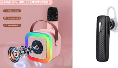 SSVOCATIONPOINT Combo Packs Wireless Bluetooth Speaker With Mick With Single Airbuds with Google Assistant Smart Speaker(Multicolor)
