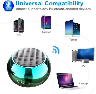 CHHOKRA Green Mini Boost Speaker With Bluetooth Feature and Compatible With All Devies with Google, Alexa & Siri Assistant Smart Speaker(GREEN METAL)