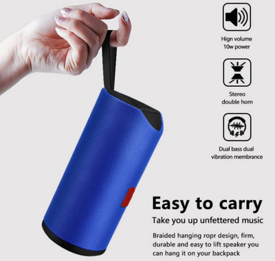 SSVOCATIONPOINT Wireless Sound Bluetooth Speaker With Thunder Sound Earphone with Google Assistant Smart Speaker(Blue)