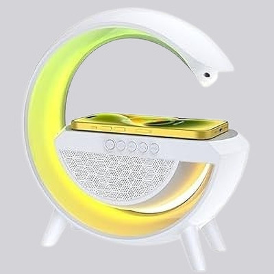 Trendy turn Wireless Bluetooth Speaker with Stereo Sound, TWS, Multi-Modes USB Fast Charging with Google, Alexa & Siri Assistant Smart Speaker(White)