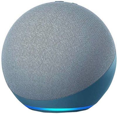 Alexa Amazon Echo (4th Gen)| Premium sound powered by Dolby and Alexa with Alexa Assistant Smart Speaker(Blue)