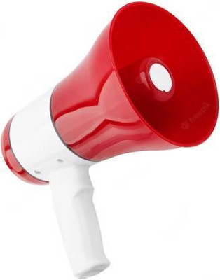 FIXTSON Handheld Megaphone With Rechargeable Battery Loud Speaker Siren Outdoor, Indoor With Siri Assistant Smart Speaker (Red) For Rs. 945 @ 50 %