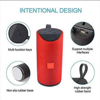 SSVOCATIONPOINT Hifi Thunder Sound Wireless Bluetooth Speaker with Google Assistant Smart Speaker(Red)