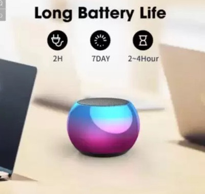 Techfly M33 Mini Bluetooth Speaker 4D Extra Bass with Google Assistant Smart Speaker(Multicolor)