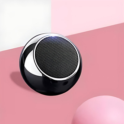 PLUS ORSON Bluetooth Dynamic Metal Sound with Google Assistant Smart Speaker(Black)