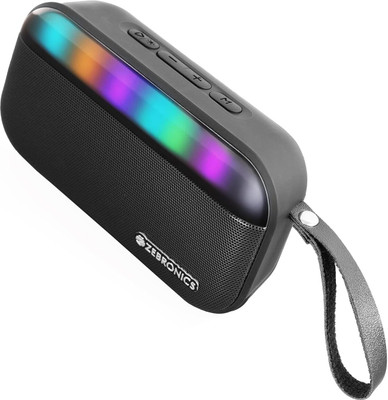 ZEBRONICS County 7 Portable Bluetooth Speaker, 8 Watts with Google Assistant Smart Speaker(Black)