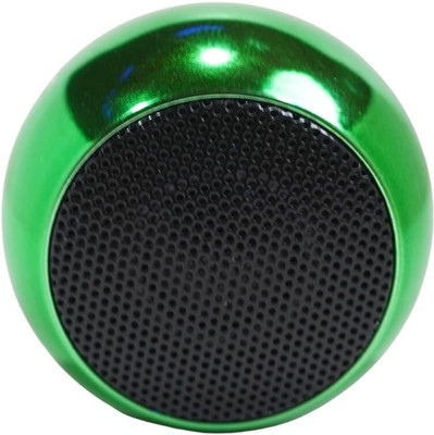 AJ HUB Mini Boost Wireless Bluetooth Electroplating Round Steel Speaker with mic 48 W with Google, Alexa & Siri Assistant Smart Speaker(Metallic Green)