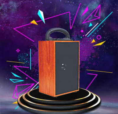 ANANDANI Anandani Wireless Portable Bluetooth (Wooden Speaker) with Google Assistant Smart Speaker(Brown)