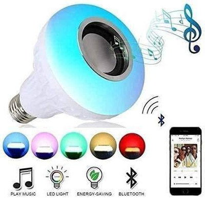 Treadmill LED Music Light Bulb with Bluetooth Speaker RGB Remote Smart Bulb Smart Bulb with Siri Assistant Smart Speaker(White)