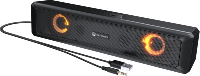 Portronics In Tune 3 with LED Lights 6 W Soundbar(Black, Stereo Channel)