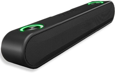 ZWOLLEX Wireless Bluetooth Speaker with TWS Connection/USB /Micro SD Card 3D sound blast 20 W Bluetooth Soundbar(Black, Stereo Channel)