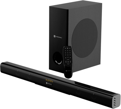 Portronics POR 1897 100 W Bluetooth Soundbar(Black, 2.1 Channel)