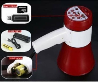 blutap Bluetooth Handheld Megaphone (Loudspeaker) Indoor, Outdoor PA System 10 W Bluetooth Party Speaker(Red, 4.1 Channel)