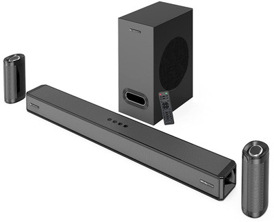 ZEBRONICS Surround Dolby Atmos with Subwoofer 525 W Bluetooth Soundbar(Black, 5.1 Channel)