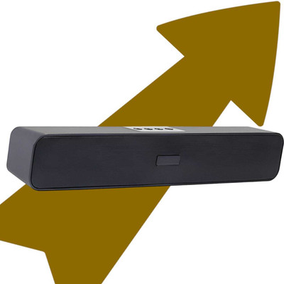 Bxeno Dj Bass Bar Studio Bluetooth Soundbar Moviebar Party Light With High 10 W Bluetooth Soundbar(Black, Stereo Channel)