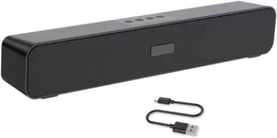 Soroo Future High quality Wireless TV Soundbar Home Theater Audio 3D Surround Sound Bar 10 W Bluetooth Soundbar(Black, Wall Computer TV Desktop USB Speakers U Disk AUX i, 2.0 Channel)