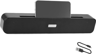 RZW 20W Slim Soundbar | Loud Stereo | 10H Playtime | Type-C & AUX Compatible 20 W Bluetooth Soundbar(Black, 5.1 Channel)