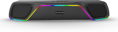 Egate C 207 RGB Light | Upto 18Hrs Playback 2000mAh | TWS, AUX, USB, mSD, FM 18 W Bluetooth Speaker(Black, 2.0 Channel)