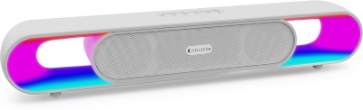 Cellecor BEATZ with 3D Surround Sound | 10 Hour Playtime | 5.3V | 20 W Bluetooth Soundbar(White, 2.0 Channel)