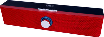 Jmax WS-1820 (Portable Home Tv Soundbar) DJ Sound System 1500mAh 10 W Bluetooth Soundbar(Red, 2.1 Channel)