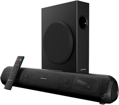 Portronics Pure Sound Pro X 80W Bluetooth Soundbar 80 W Bluetooth Soundbar(Black, 2.1 Channel)