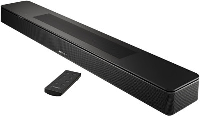 Bose New Smart Dolby Atmos with Voice Control and Works with Google Assistant Bluetooth Soundbar(Black, 2.0 Channel)