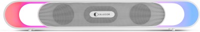 Cellecor BEATZ with 3D Surround Sound | 10 Hour Playtime | 5.3V | 20 W Bluetooth Soundbar(White, 2.0 Channel)