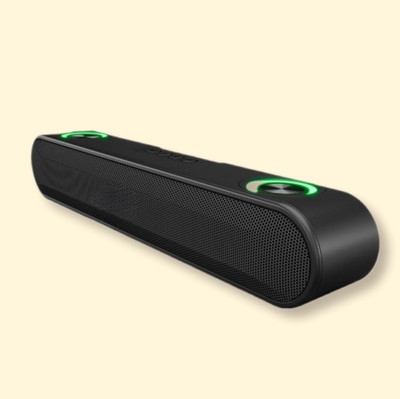 TX -FLO 19h playtime Soundbar with Dolby Digital for cinematic sound at home 20 W Bluetooth Soundbar(Black, Stereo Channel)
